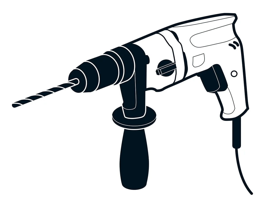 Ortsveränderliches elektrisches Betriebsmittel – Schlagbohrmaschine